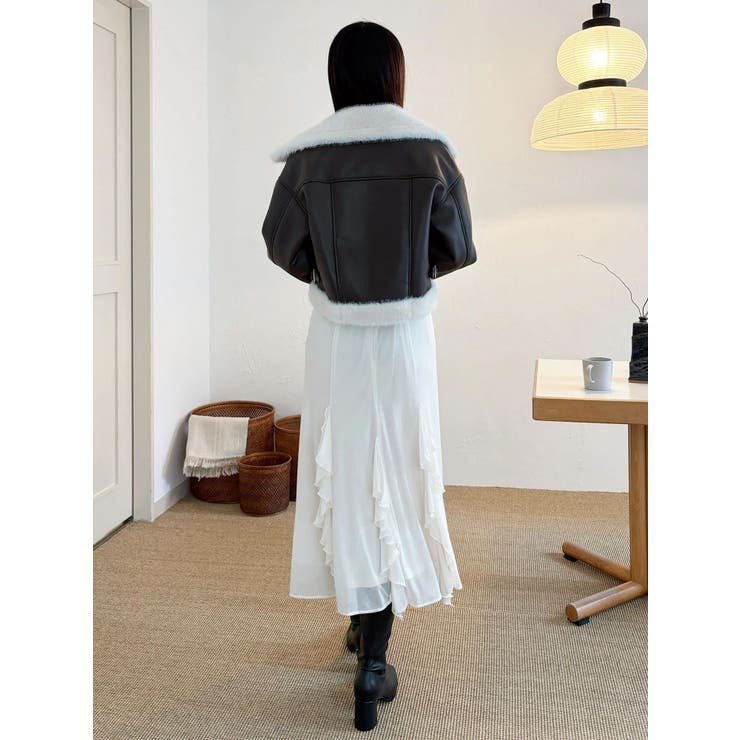 チュールラッフルヘムワンピース | MERCURYDUO | 詳細画像47 