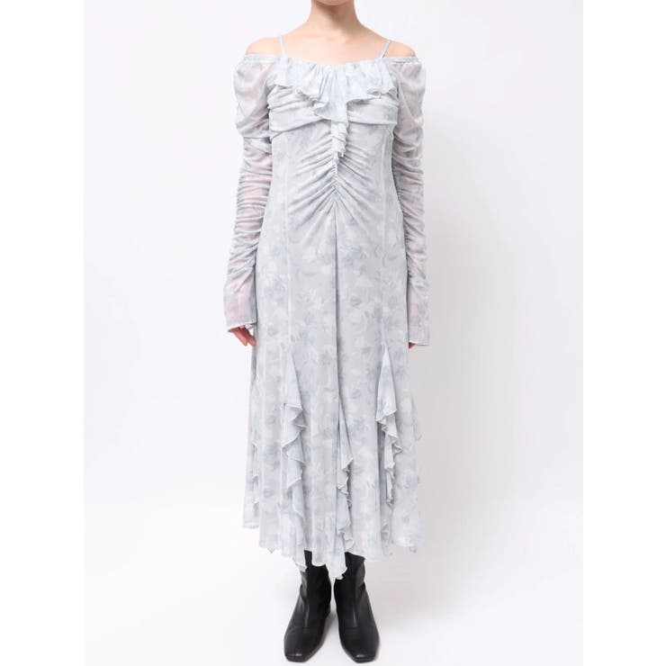 チュールラッフルヘムワンピース | MERCURYDUO | 詳細画像48 