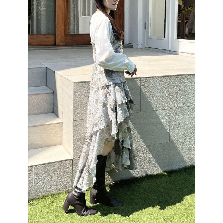 シャツドッキングコルセットアシメヘムワンピース | MERCURYDUO | 詳細画像20 