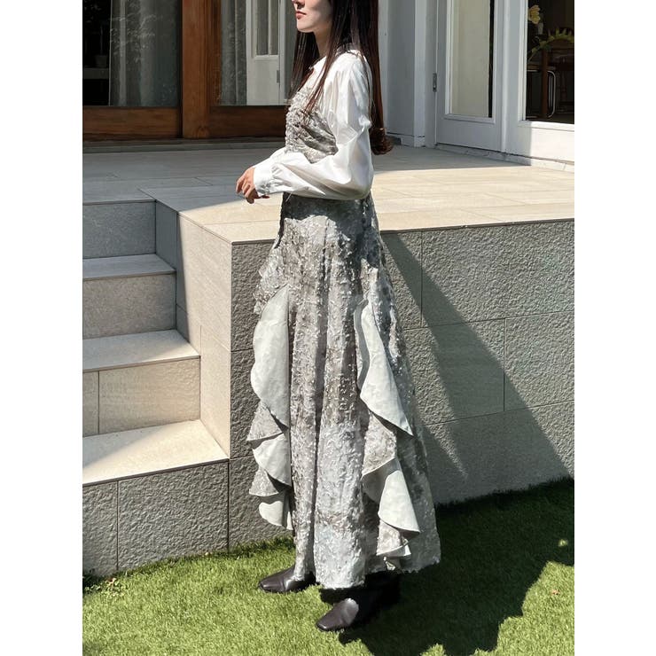 シャツドッキングコルセットアシメヘムワンピース | MERCURYDUO | 詳細画像21 