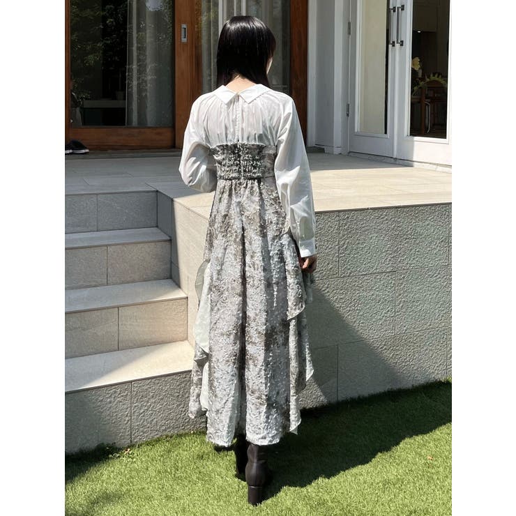 シャツドッキングコルセットアシメヘムワンピース | MERCURYDUO | 詳細画像22 