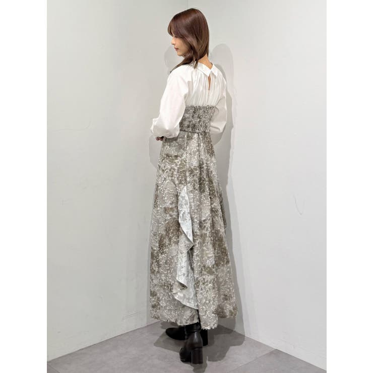 シャツドッキングコルセットアシメヘムワンピース | MERCURYDUO | 詳細画像3 