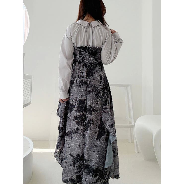 シャツドッキングコルセットアシメヘムワンピース | MERCURYDUO | 詳細画像31 