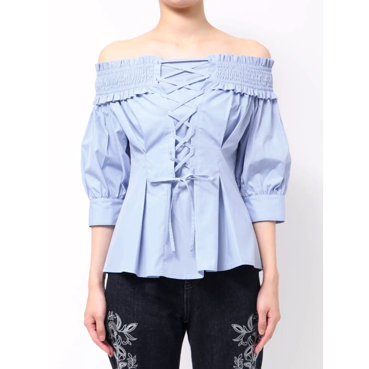 前後2WAYレースアップコルセットブラウス | MERCURYDUO | 詳細画像15 