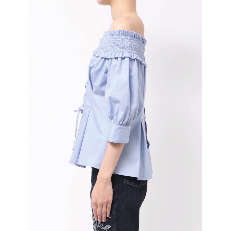 前後2WAYレースアップコルセットブラウス | MERCURYDUO | 詳細画像16 