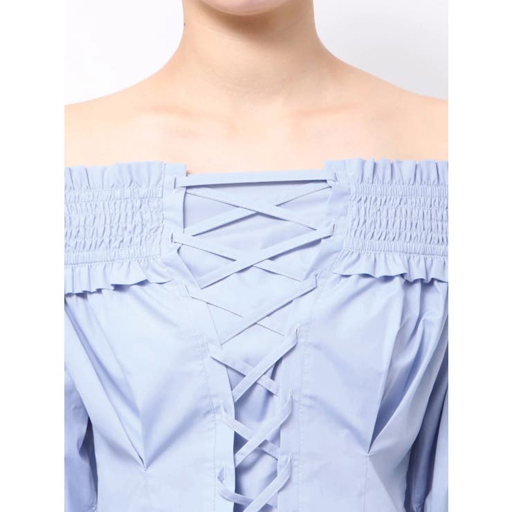 前後2WAYレースアップコルセットブラウス | MERCURYDUO | 詳細画像18 