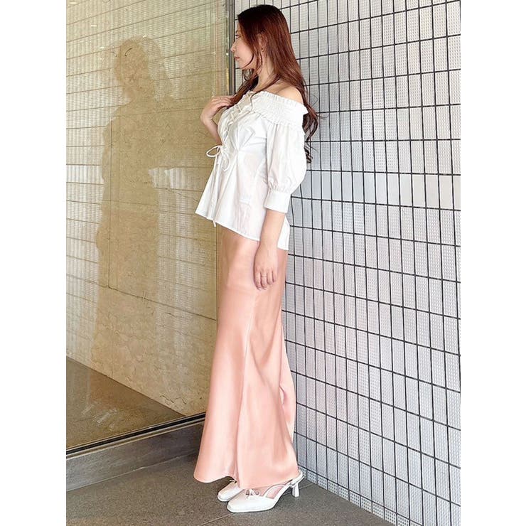 前後2WAYレースアップコルセットブラウス | MERCURYDUO | 詳細画像9 