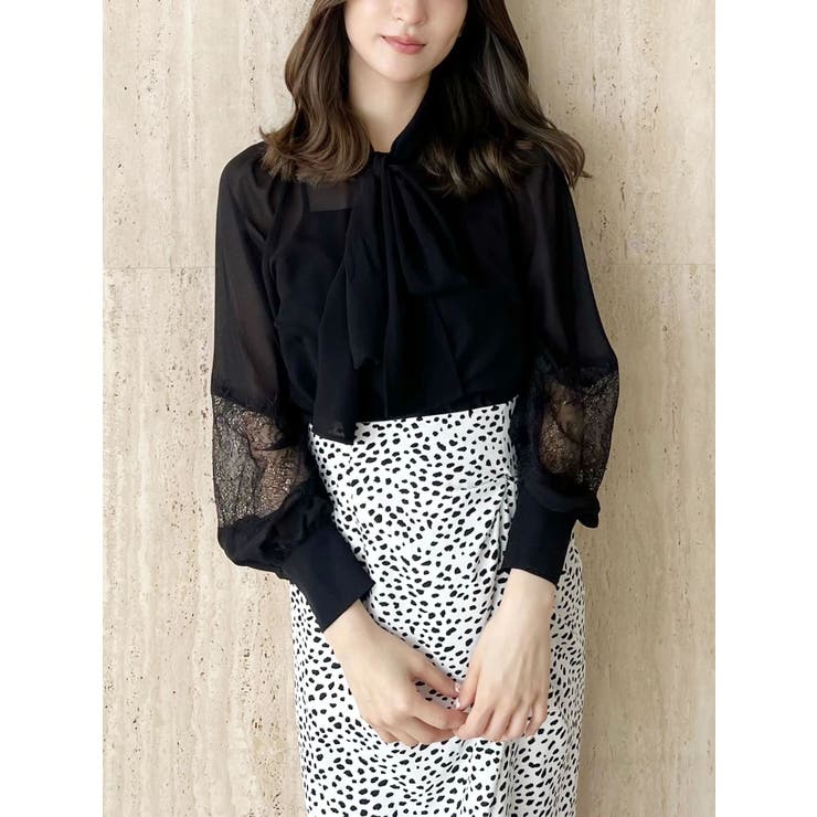 ポイントレースボウタイブラウス | MERCURYDUO | 詳細画像25 