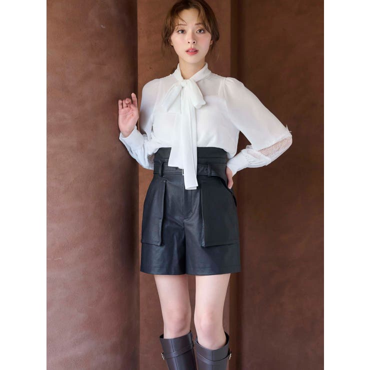 ポイントレースボウタイブラウス | MERCURYDUO | 詳細画像3 