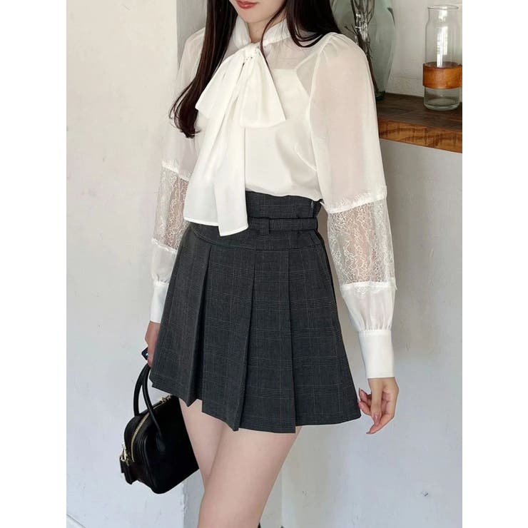 ポイントレースボウタイブラウス | MERCURYDUO | 詳細画像31 