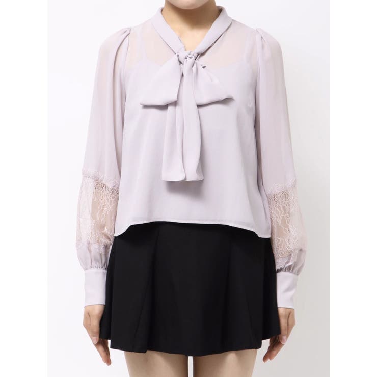 ポイントレースボウタイブラウス | MERCURYDUO | 詳細画像37 