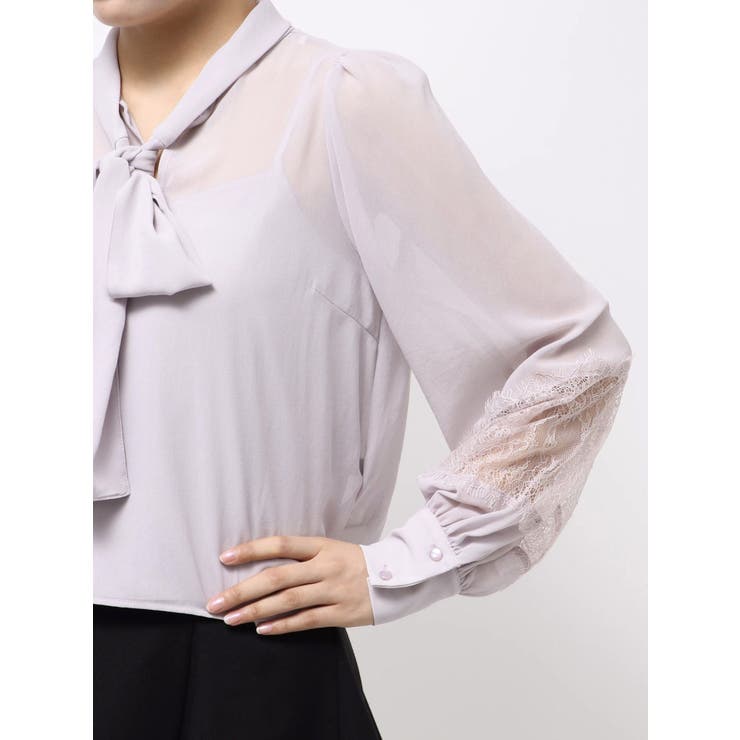 ポイントレースボウタイブラウス | MERCURYDUO | 詳細画像41 