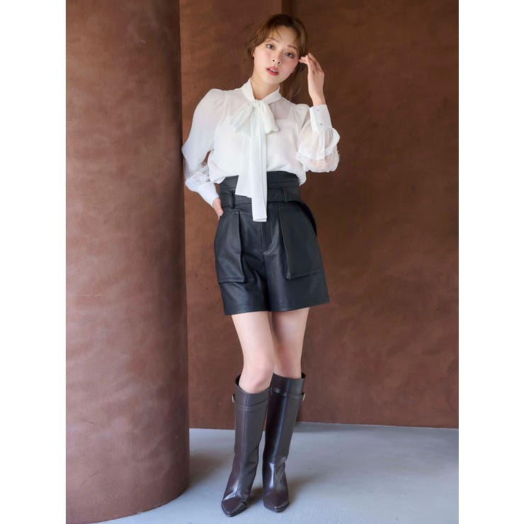 ポイントレースボウタイブラウス | MERCURYDUO | 詳細画像5 