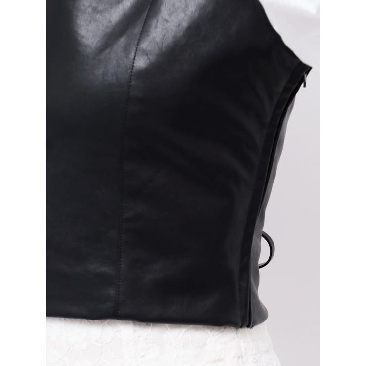 フェイクレザーコルッセットビスチェ | MERCURYDUO | 詳細画像12 