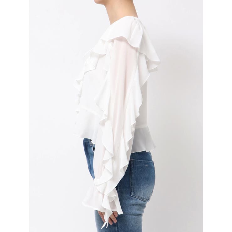 シフォンラッフルブラウス | MERCURYDUO | 詳細画像15 