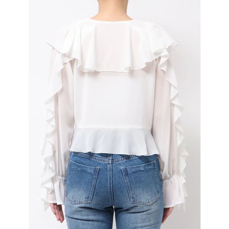 シフォンラッフルブラウス | MERCURYDUO | 詳細画像16 