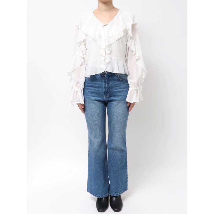 シフォンラッフルブラウス | MERCURYDUO | 詳細画像21 