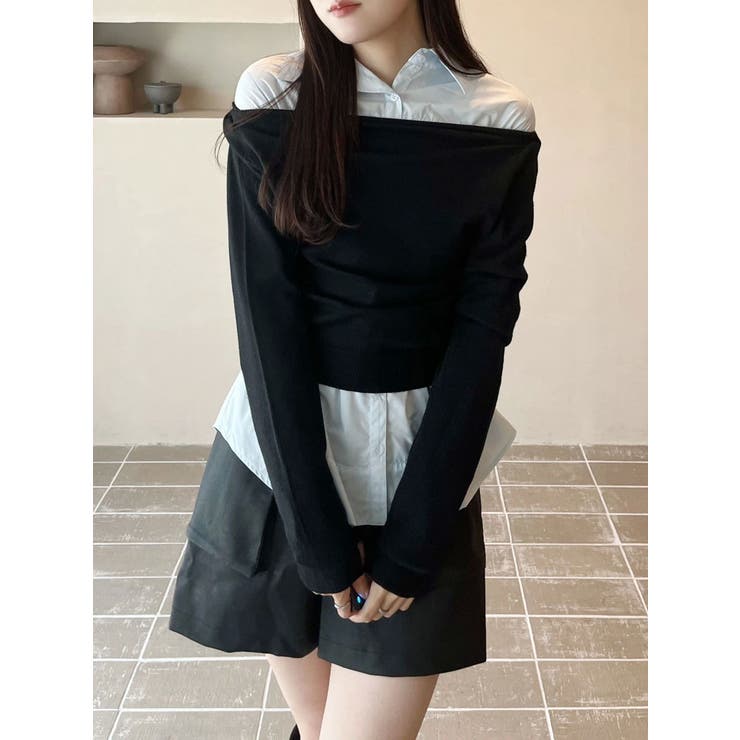 コルセットシャツ | MERCURYDUO | 詳細画像9 