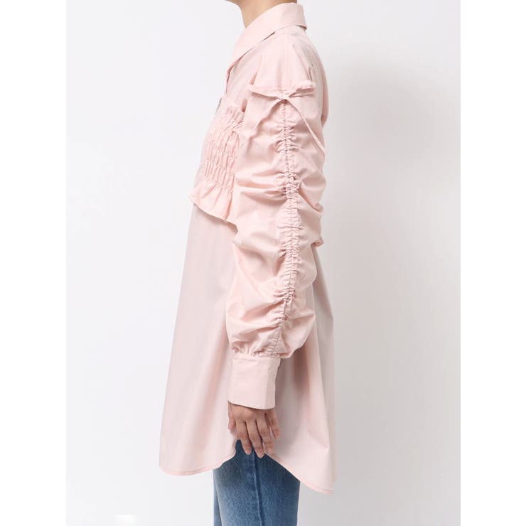 シャーリングZIPビスチェセットシャツ | MERCURYDUO | 詳細画像31 