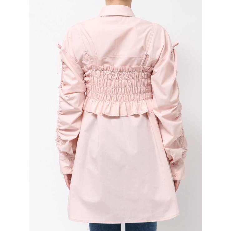 シャーリングZIPビスチェセットシャツ | MERCURYDUO | 詳細画像32 