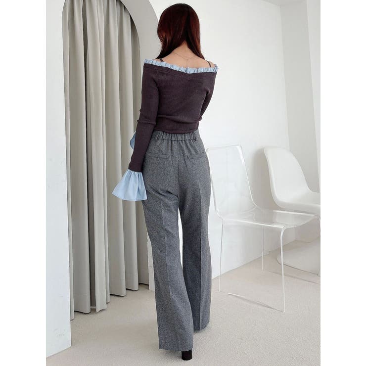 ウールライクセンタープレスワイドパンツ | MERCURYDUO | 詳細画像16 