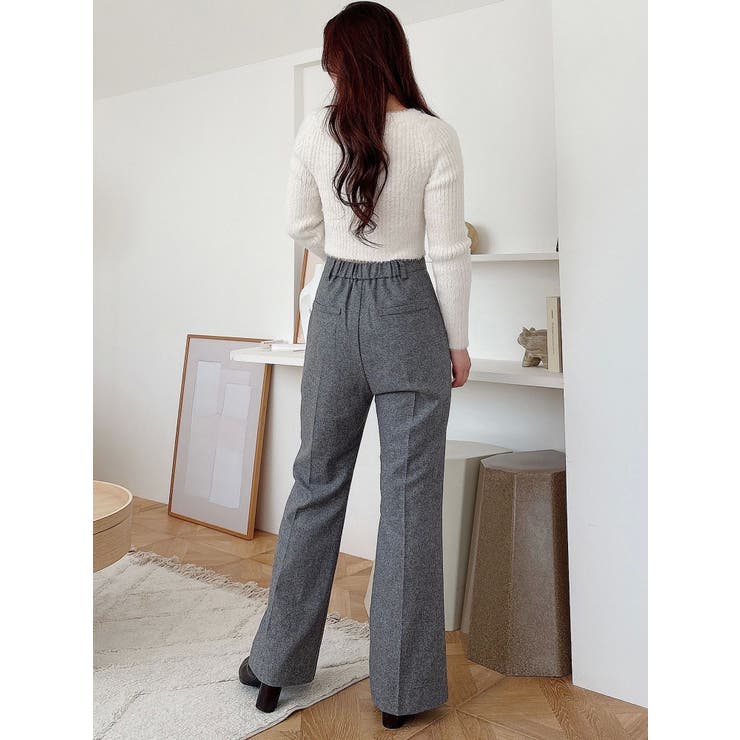 ウールライクセンタープレスワイドパンツ | MERCURYDUO | 詳細画像19 