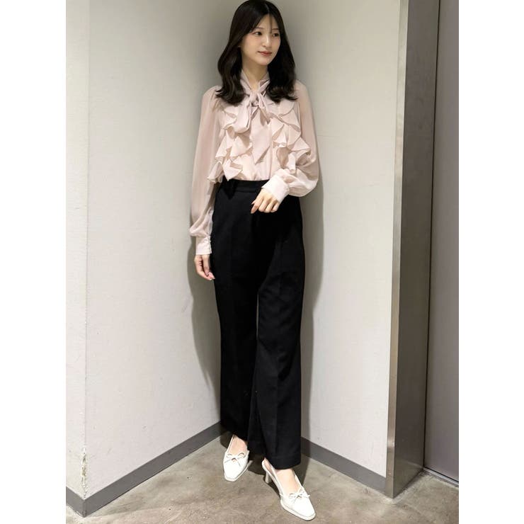 ウールライクセンタープレスワイドパンツ | MERCURYDUO | 詳細画像23 