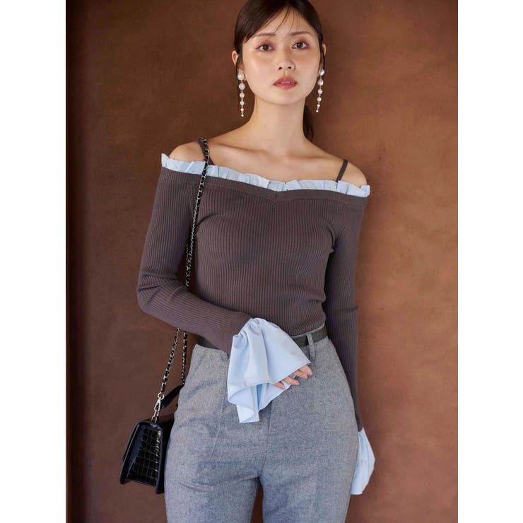 ウールライクセンタープレスワイドパンツ | MERCURYDUO | 詳細画像6 