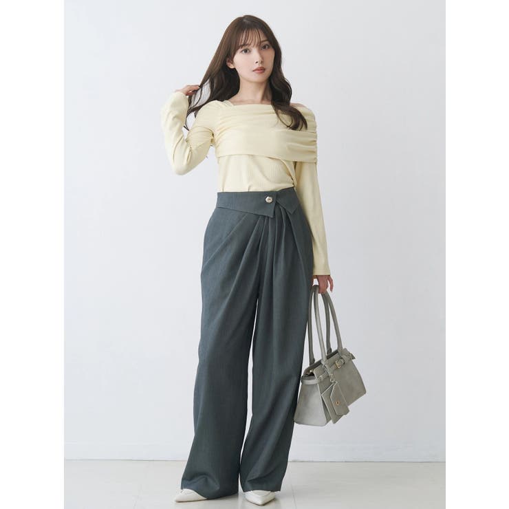 アシメタックワイドパンツ | MERCURYDUO | 詳細画像12 