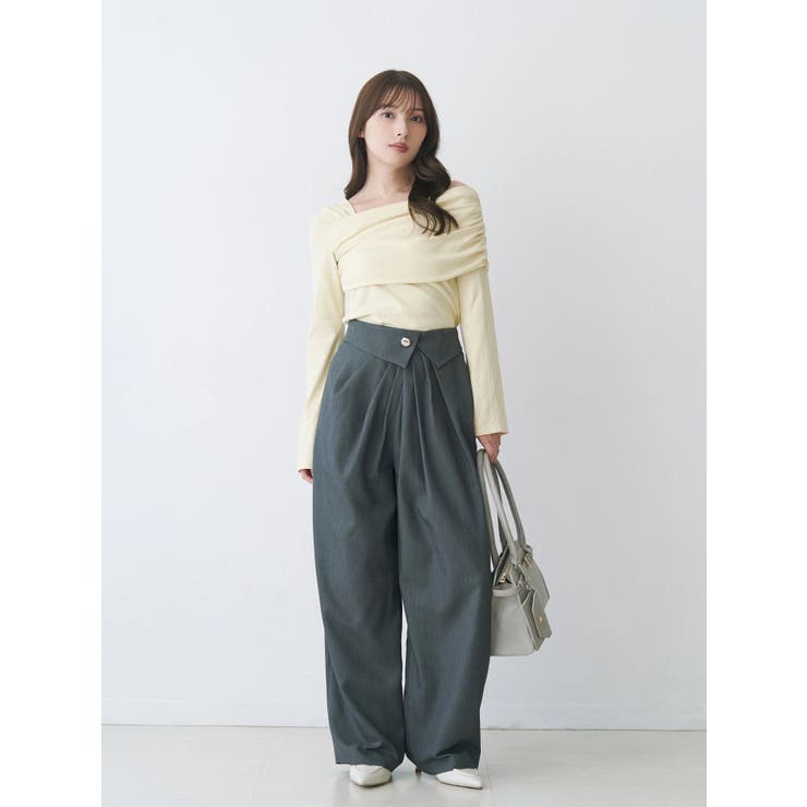 アシメタックワイドパンツ | MERCURYDUO | 詳細画像14 