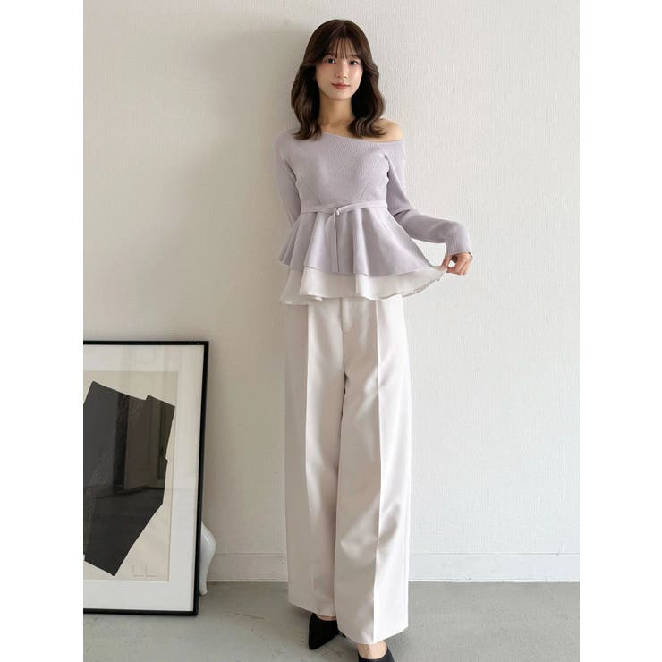 basicストレートパンツ | MERCURYDUO | 詳細画像4 