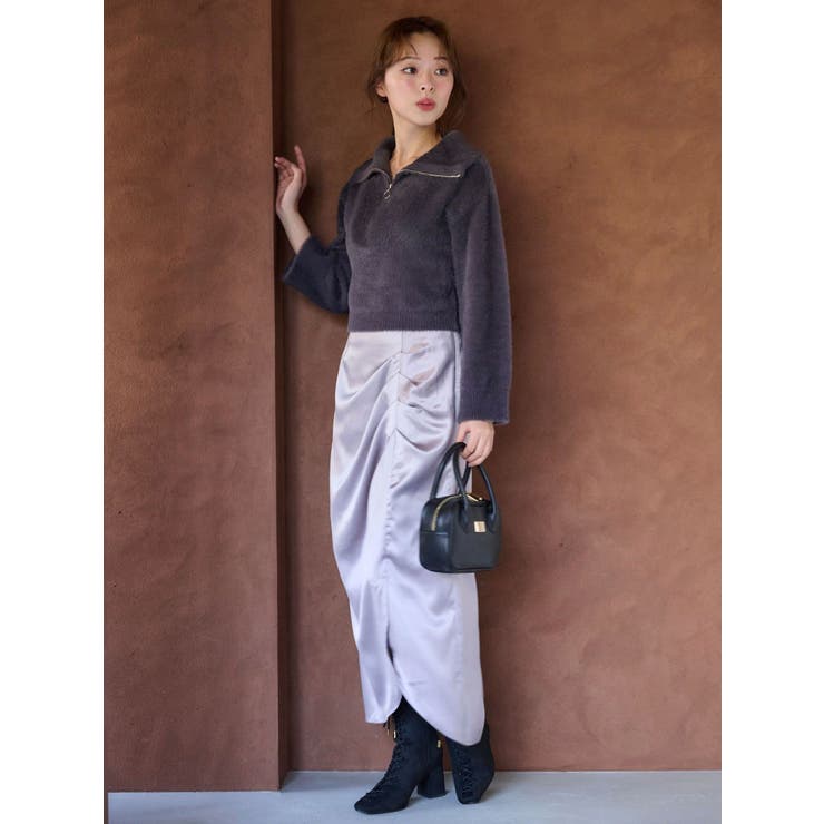 【WEB限定カラーあり】アシメタックナロースカート | MERCURYDUO | 詳細画像13 