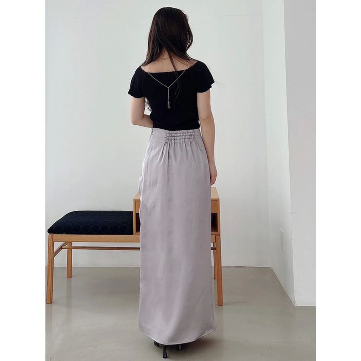 【WEB限定カラーあり】アシメタックナロースカート | MERCURYDUO | 詳細画像35 