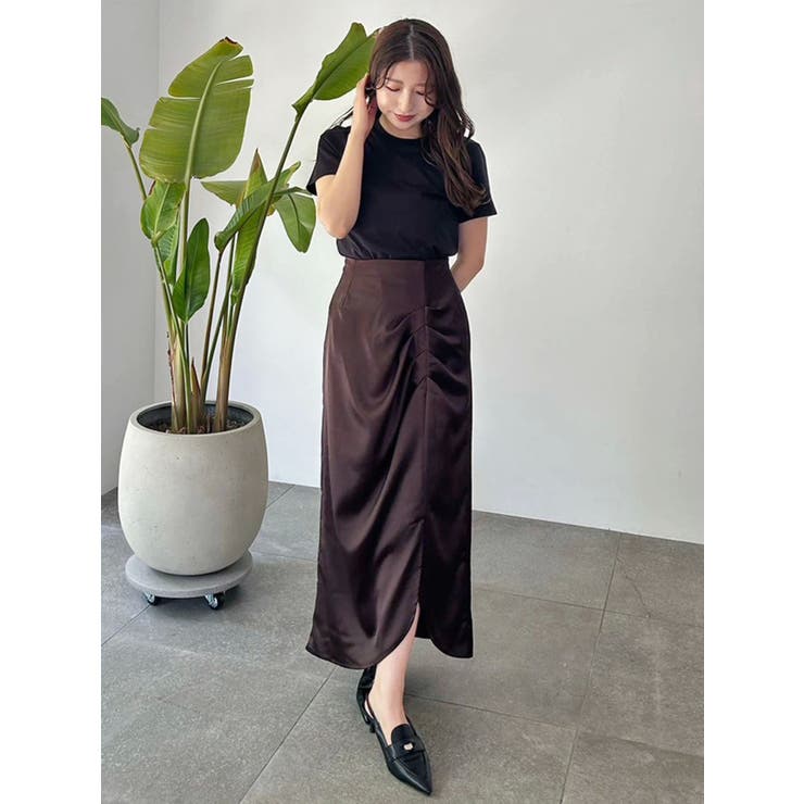 【WEB限定カラーあり】アシメタックナロースカート | MERCURYDUO | 詳細画像36 