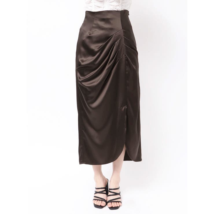 【WEB限定カラーあり】アシメタックナロースカート | MERCURYDUO | 詳細画像44 