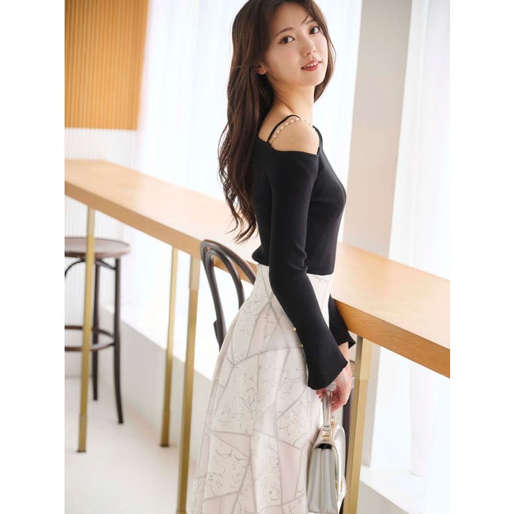 ジオメトリックオパールフレアスカート | MERCURYDUO | 詳細画像14 