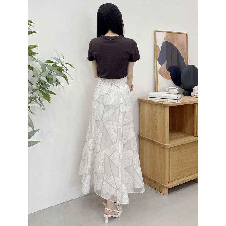 ジオメトリックオパールフレアスカート | MERCURYDUO | 詳細画像21 