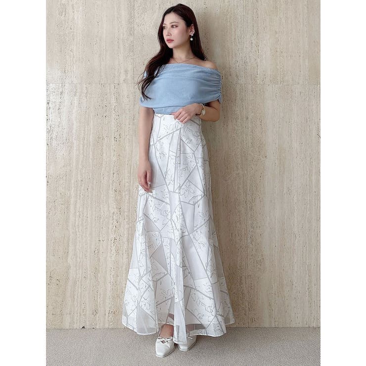 ジオメトリックオパールフレアスカート | MERCURYDUO | 詳細画像29 