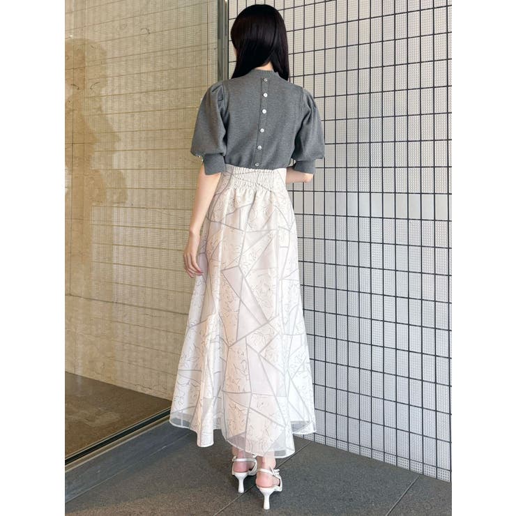 ジオメトリックオパールフレアスカート | MERCURYDUO | 詳細画像34 