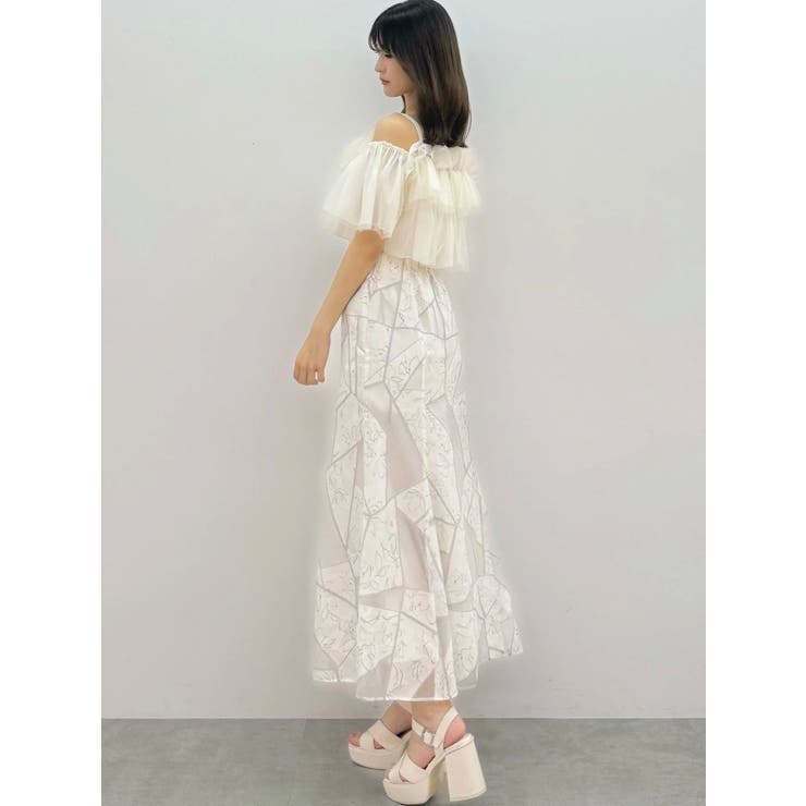 ジオメトリックオパールフレアスカート | MERCURYDUO | 詳細画像46 