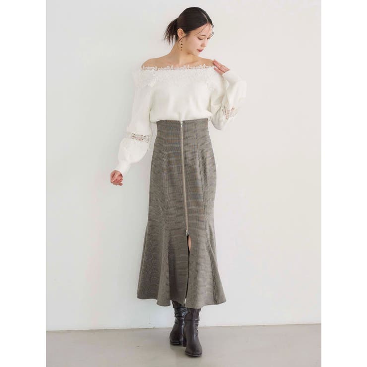 フロントZIPマーメイドスカート | MERCURYDUO | 詳細画像13 