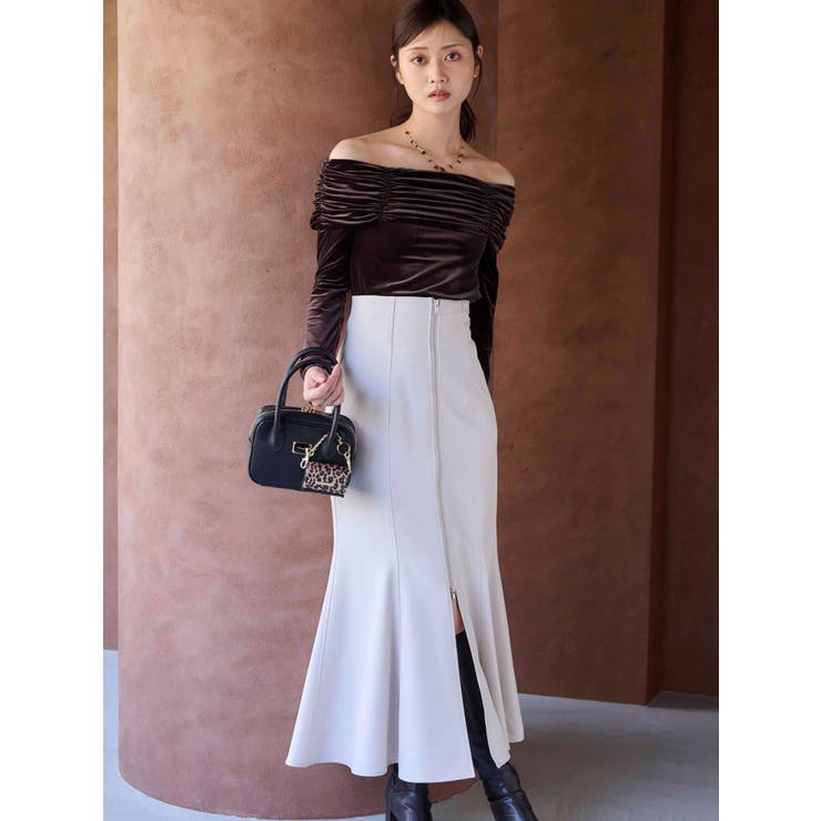 フロントZIPマーメイドスカート | MERCURYDUO | 詳細画像5 