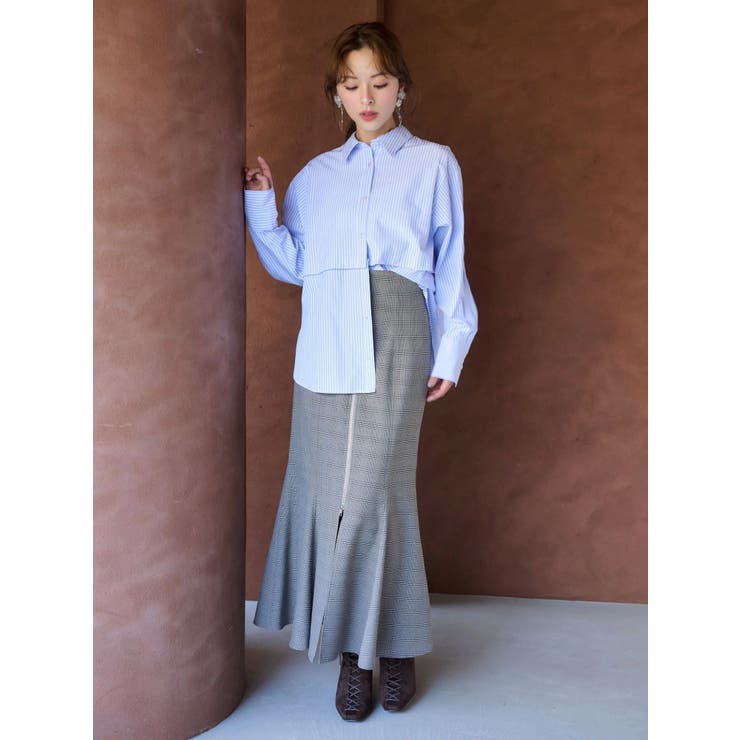 フロントZIPマーメイドスカート | MERCURYDUO | 詳細画像9 