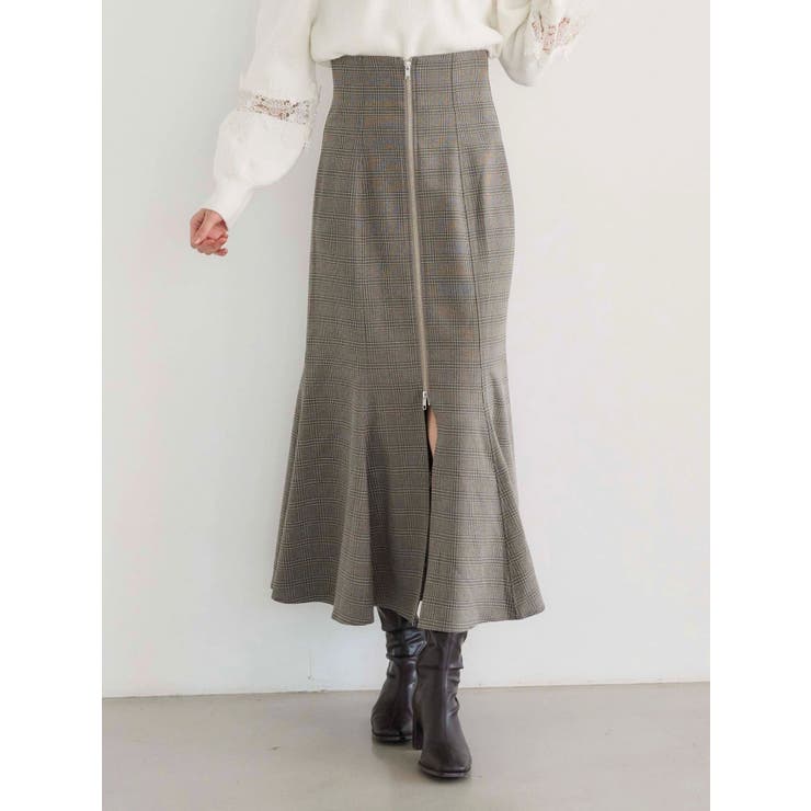 ミックス | フロントZIPマーメイドスカート | MERCURYDUO