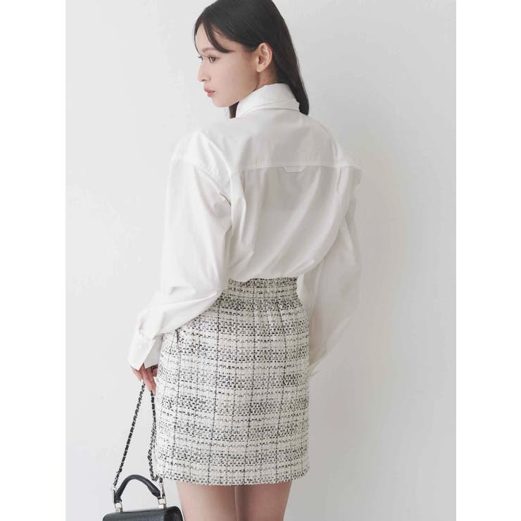 オリジナルツイード台形ミニスカート | MERCURYDUO | 詳細画像11 