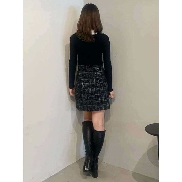 オリジナルツイード台形ミニスカート | MERCURYDUO | 詳細画像28 