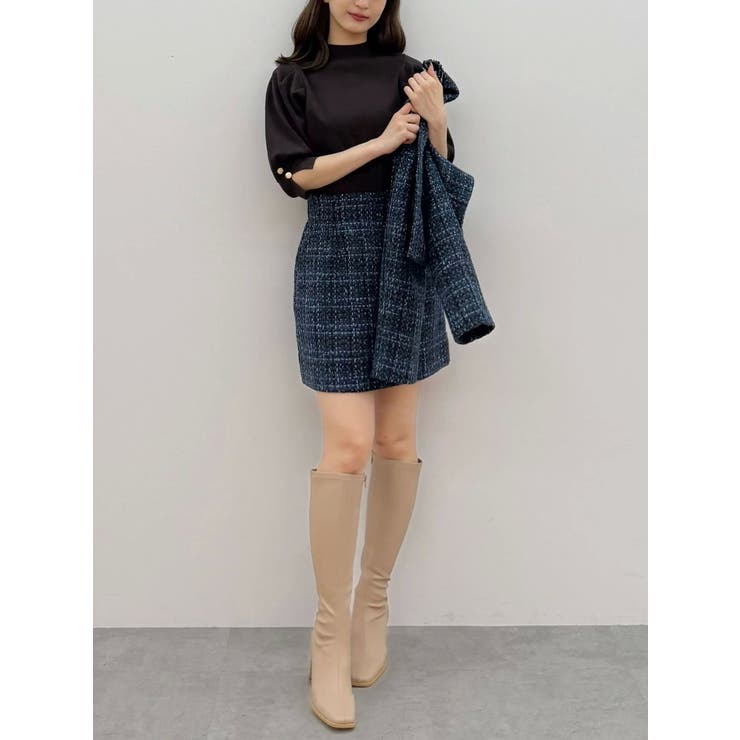 オリジナルツイード台形ミニスカート | MERCURYDUO | 詳細画像30 