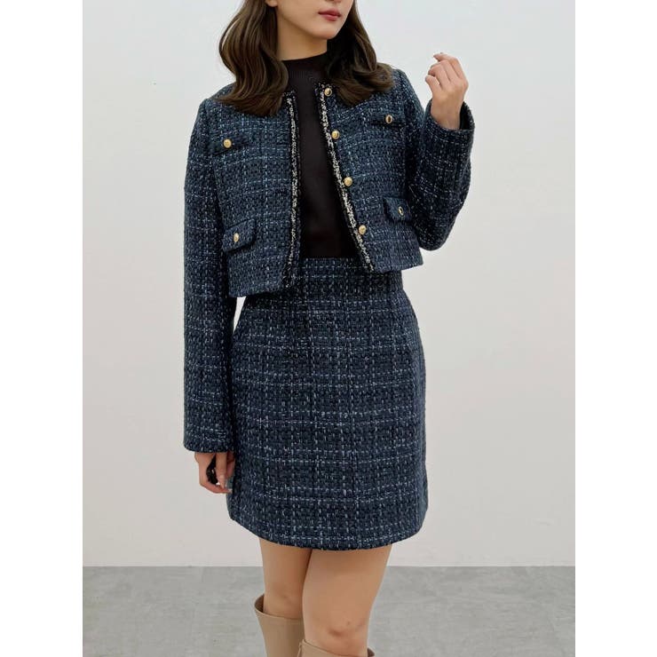 オリジナルツイード台形ミニスカート | MERCURYDUO | 詳細画像32 