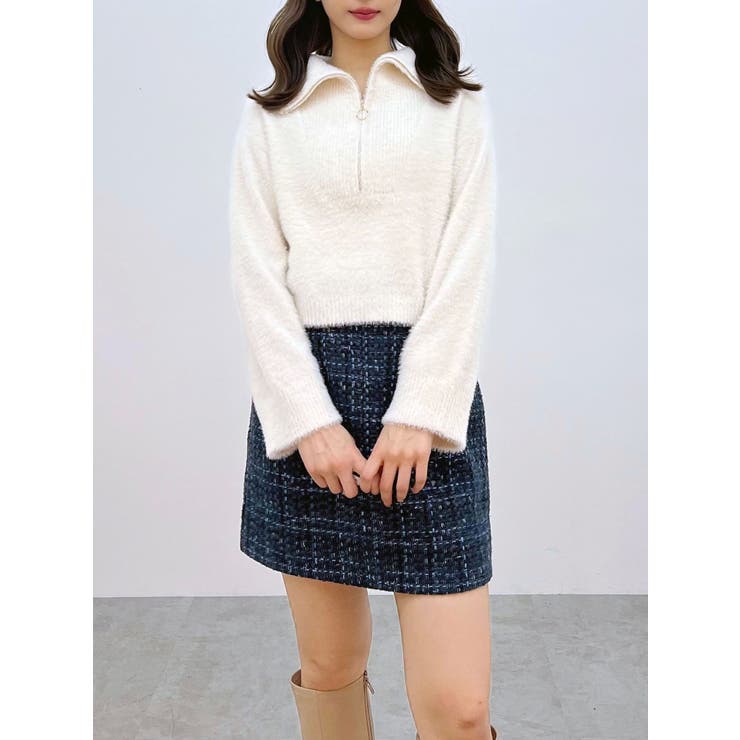 オリジナルツイード台形ミニスカート | MERCURYDUO | 詳細画像33 