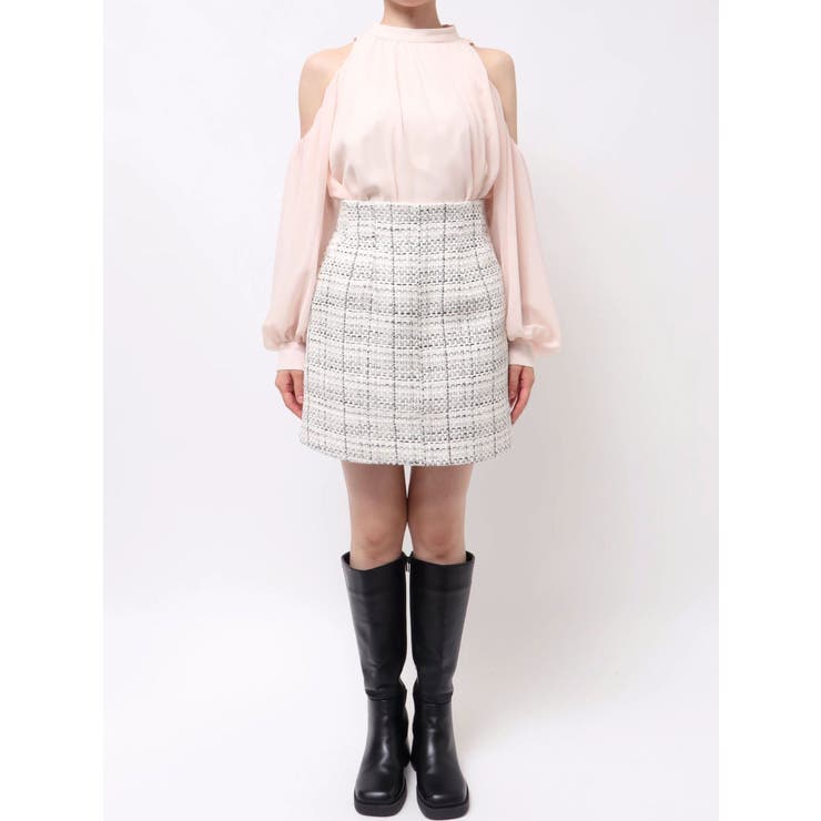 オリジナルツイード台形ミニスカート | MERCURYDUO | 詳細画像41 